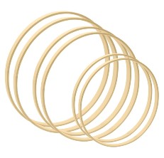 Worown Wooden Bamboo Hoops hoop wreath reviews