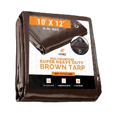 Xpose Safety Brown Poly Tarp