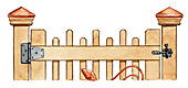 High-low top gate